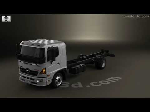 Hino 500 FD (1124) Chassis Truck 2016 3D model by Hum3D.com