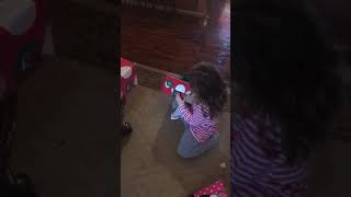 CHUCKY CHILDS PLAY doll Christmas joke prank on little sister!!