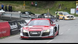 preview picture of video 'AROSA CLASSIC CAR 2014:  Audi Race Cabs Start'