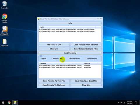 Check File Size Of Multiple Files Software