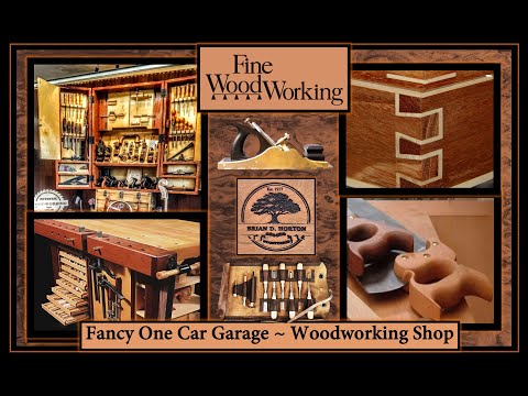 One Car Garage ~ Fancy Woodworking Shop Tour ~ The Dovetail Artisan