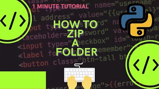 How to Zip a folder in Python #shorts