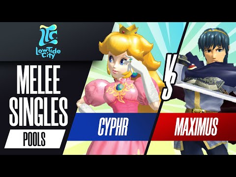 Cyphr vs Maximus - Pools Melee Singles - Low Tide City | Peach vs Marth