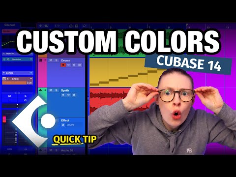 HOW TO CHANGE THE COLORS IN CUBASE | Quick Tip Cubase 14