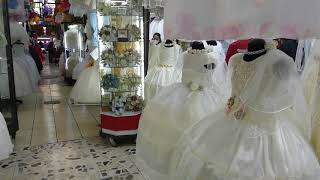 Qunceaños dresses, Mercado La Lagunilla, Mexico City