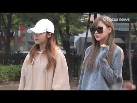 Apink arriving at KBS for Music Bank 161014