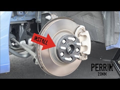 Perrin 20mm Wheel Spacers Install on WRX