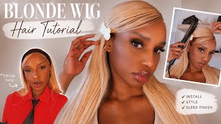 I Tried Installing a Blonde Wig… It Did NOT Go as Planned 😭