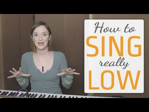How to sing really low - Vocal Fry & Glottal Stop singing exercises to sing lower