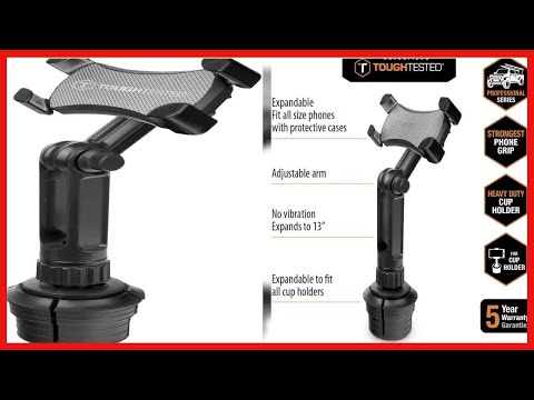 ToughTested Boom Adjustable Mobile Cup Holder Mount, Features Bendable,
