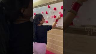 DIY Floral Wall 🌺🌸🌼 Home Decor Under ₹1000 😍 #homedecor #shorts #ytshorts #ashortaday