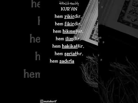 #kuran #kuranıkerim #risaleinur #vecize