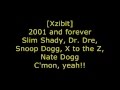 Eminem, Dr Dre, Xzibit, Nate Dogg and Snoop Dogg - Bit** Please II - Lyrics