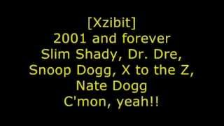 Eminem, Dr Dre, Xzibit, Nate Dogg and Snoop Dogg - Bit** Please II - Lyrics