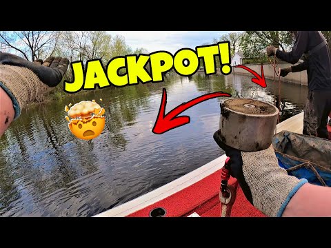 JACKPOT Magnet Fishing From The Boat - I NEVER Expected To Find This!!