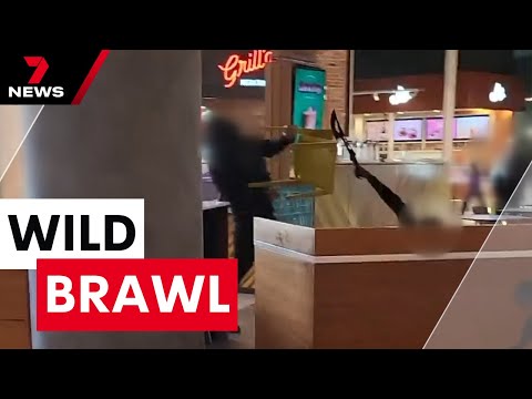 Security stepped up after machete madness inside busy shopping centre | 7 News Australia