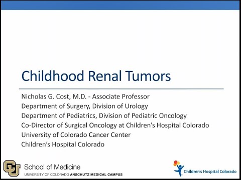 4.28.2020 PedsUroFLO Lecture - Childhood Renal Tumors