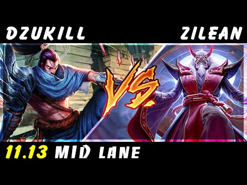 Dzukill - Yasuo vs Zilean MID Patch 11.13 - Yasuo Gameplay