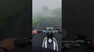 Royal Enfield   rainy weather Alone Rider  stay sa