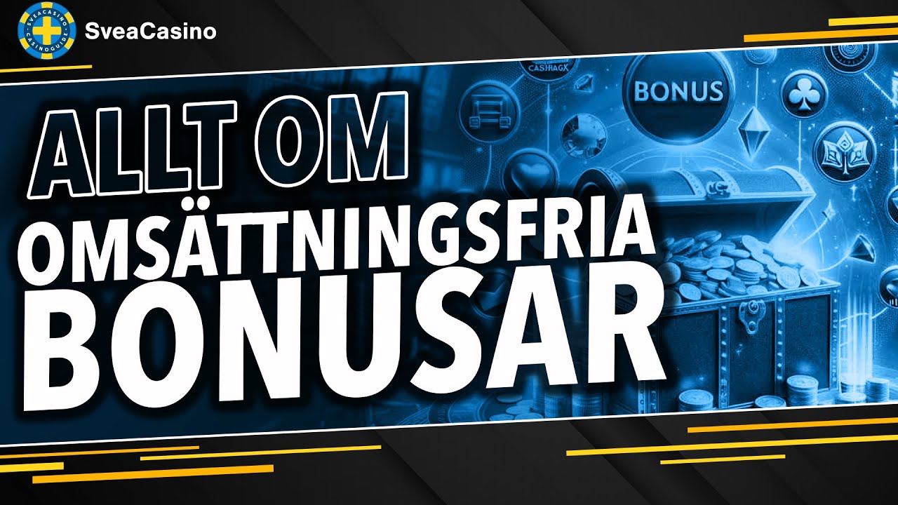 Så fungerar omsättningsfri bonus