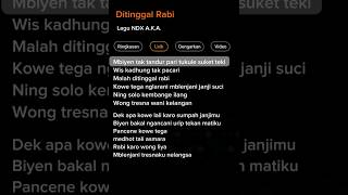 Download lagu Di tinggal rabi NDX.A.K.A - lirik #feedshorts mp3