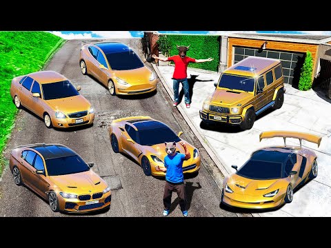 УГНАЛ ВСЕ СЕКРЕТНЫЕ ЗОЛОТЫЕ МАШИНЫ ДЛЯ БУЙВОЛСОНА! ЛАМБОРГИНИ, БМВ, ПРИОРА 🌊 ГТА 5 МОДЫ МУРКА