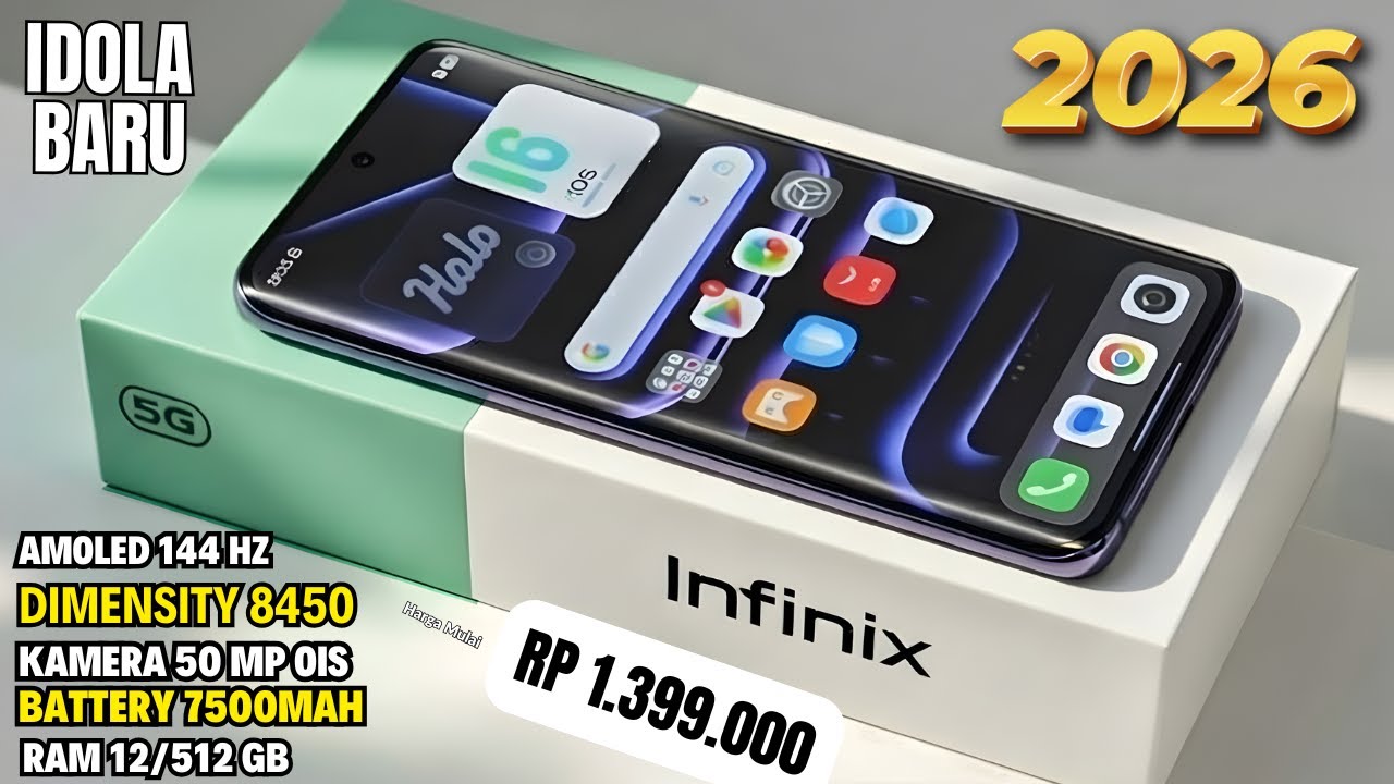 BARU SAJA RILIS‼️7500mAh, RAM 12/512 GB | HP INFINIX TERBARU JANUARI 2026