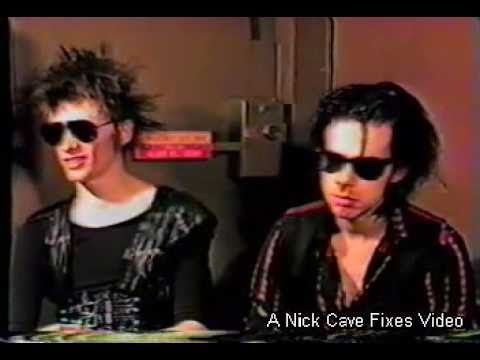 Nick Cave & Blixa Bargeld Interview - Pt 1 (Rare, 1st American tour) June 27, 1984