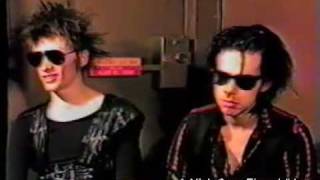 Nick Cave & Blixa Bargeld Interview - Pt 1 (Rare, 1st American tour) June 27, 1984