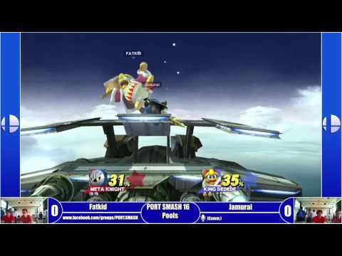 PORT SMASH 16 - Pools - Fatkid (Dedede) Vs Jamurai (Mewto, MK)