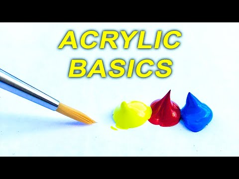 Acrylic Painting TIPS for Beginners - How to GET STARTED