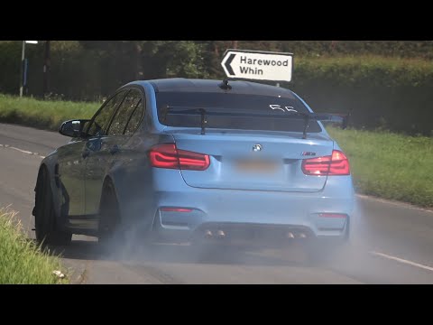 Modified Cars Leaving a Car Show in Style (The Run UK @ Rufforth Airfield)!!!