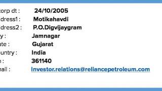 Reliance Petroleum Limited - Company Profile