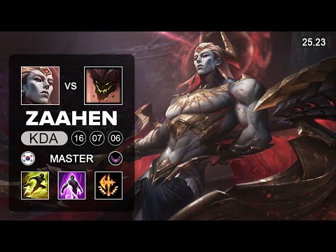 Zaahen vs Malphite Top - KR Master - Patch 25.23 Season 15