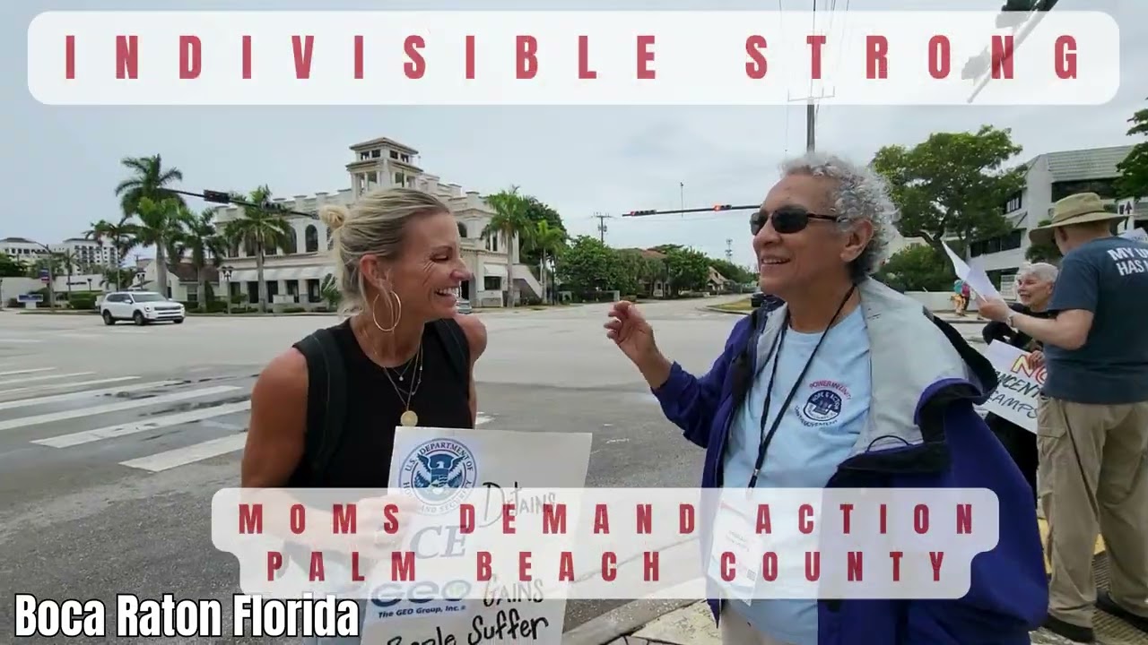 Moms Demand Action & People Of Purpose Protest in Boca Raton August 9 2025