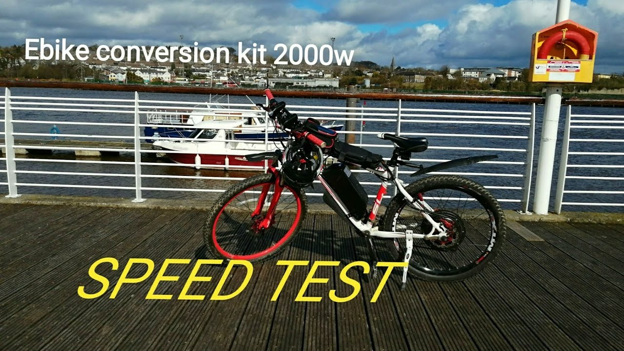 Ebike Conversion Kit speed test 2000w