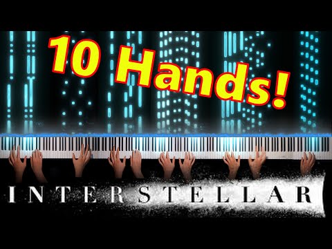 Interstellar Main Theme with 10 hands on the piano!