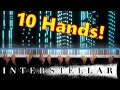 Interstellar Main Theme with 10 hands on the piano!