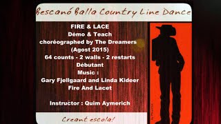 FIRE & LACE COUNTRY LINE DANCE DEMO AND TEACH