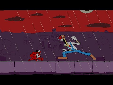 Pizza Tower Unexpectancy scrapped intro but animated in sprite format.