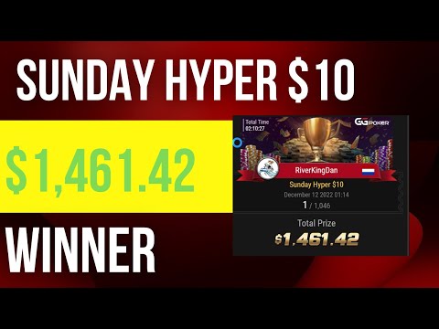 Winning the Sunday Hyper $10 on GGPoker