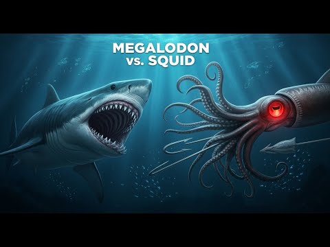 Megalodon vs. Colossal Squid: Ocean's True Apex PREDATOR?!
