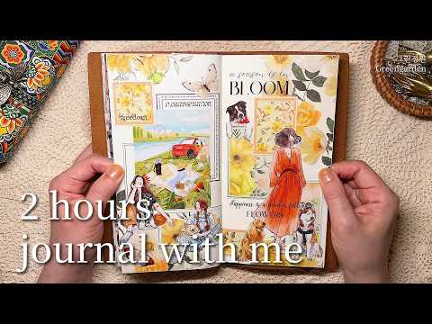 asmr 다꾸 | 2 hours Relaxing😌 #scrapbooking journaling #collage vintage #コラージュ journalwithme Therapy