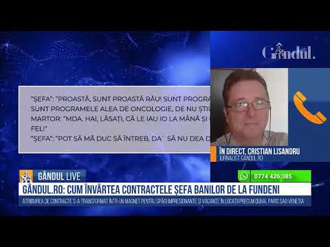 Cristian Lisandru, jurnalist Gândul.ro, despre „Șefa Banilor” de la Fundeni