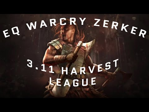 Harvest League 3.11 Earthquake Warcry Berserker
