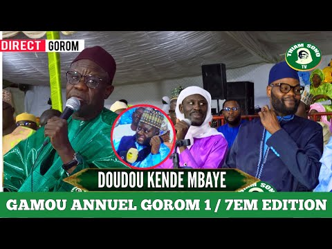 Doudou Kende Mbaye animation gamou Gorom 2025