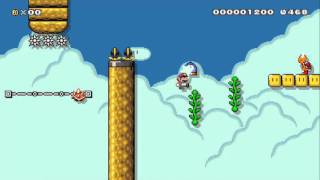 Super Mario Maker - Pit of Panga: Skyzo 2.0 beaten