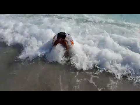 Koniyalati beach Antalya Abubakar fighting with waves 🤣😂