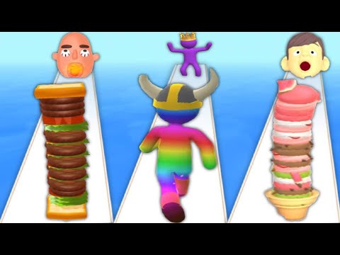 SANDWICH RUNNER vs GIANT RUSH vs ICE CREAM RUN - Triple Game