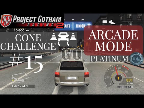Project Gotham Racing 2 Arcade Mode Platinum  |  Let's Play  |  Cone Challenge #15